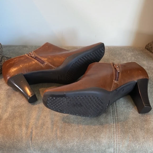A2 Brown Fall Ankle Booties  with 3 inch Heels . - Picture 5 of 6